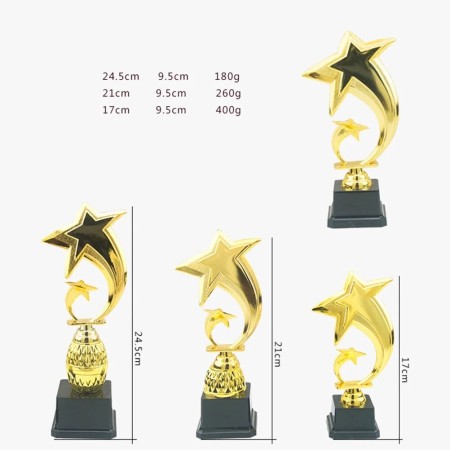 Trophy Cup Golden Paint Plastic Prize
