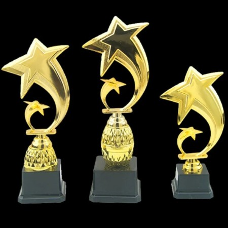 Trophy Cup Golden Paint Plastic Prize