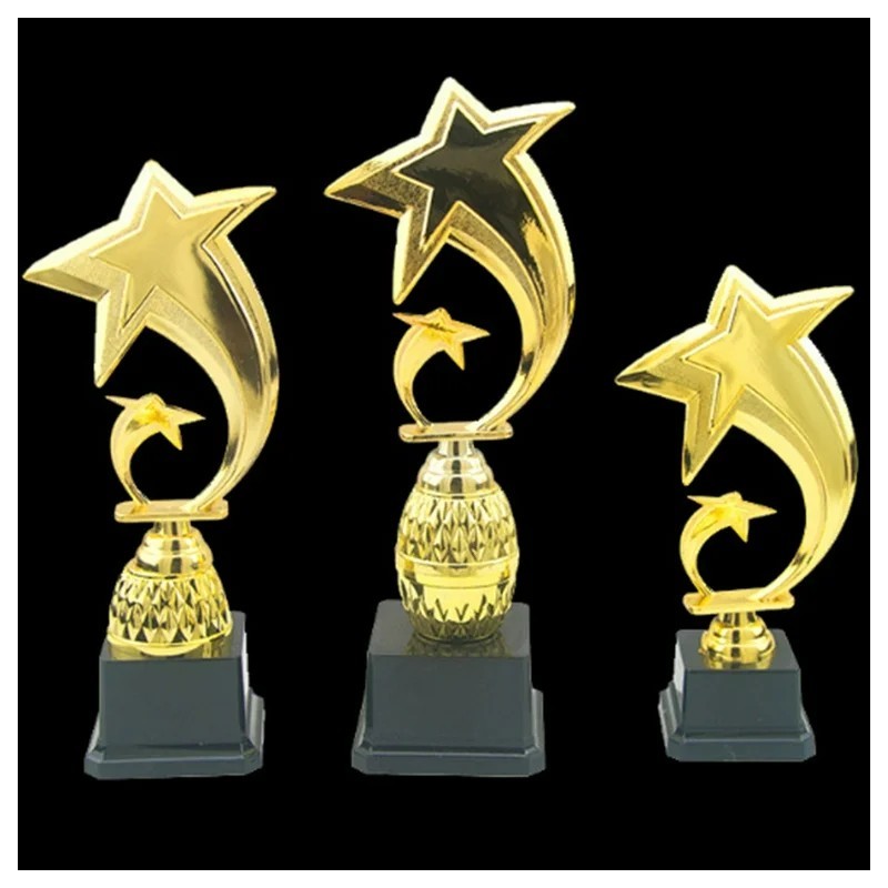 Trophy Cup Golden Paint Plastic Prize Trophy Cup Golden Paint Plastic Prize